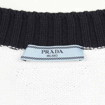 Prada Cardigan V-neck Cropped Cotton — view 3
