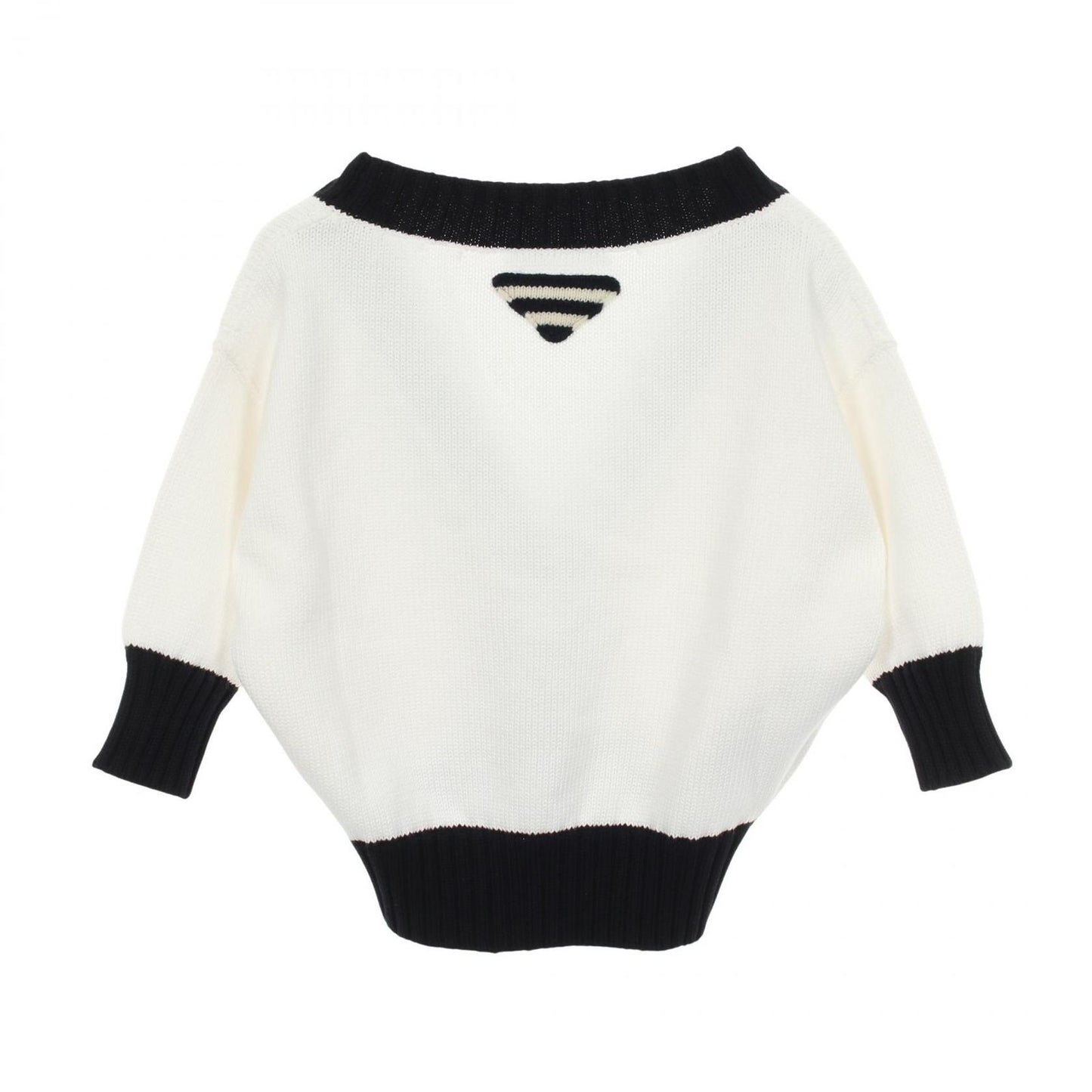 Prada Cardigan V-neck Cropped Cotton — view 2