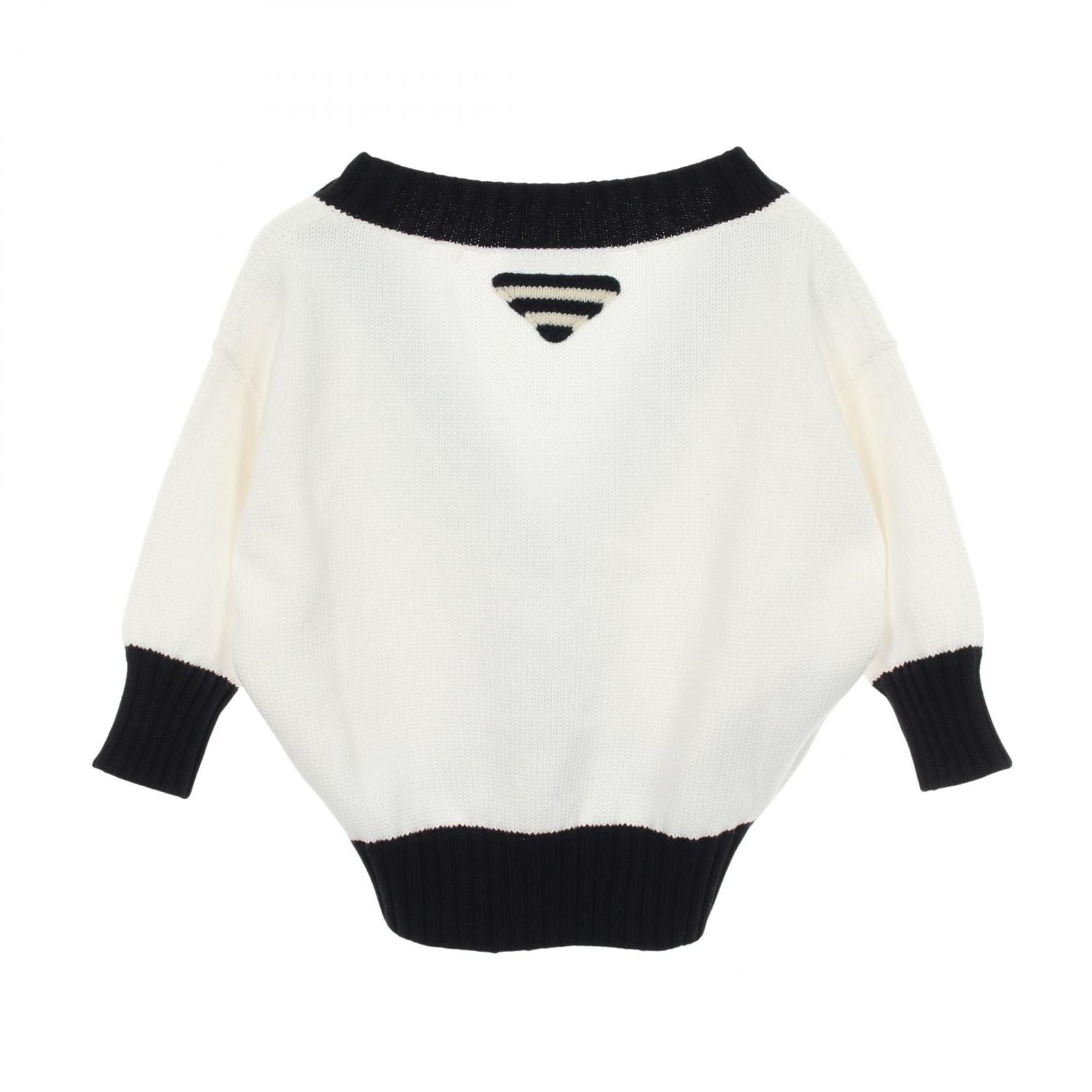Prada Cardigan V-neck Cropped Cotton — view 2