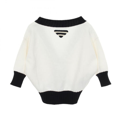 Prada Cardigan V-neck Cropped Cotton — view 2