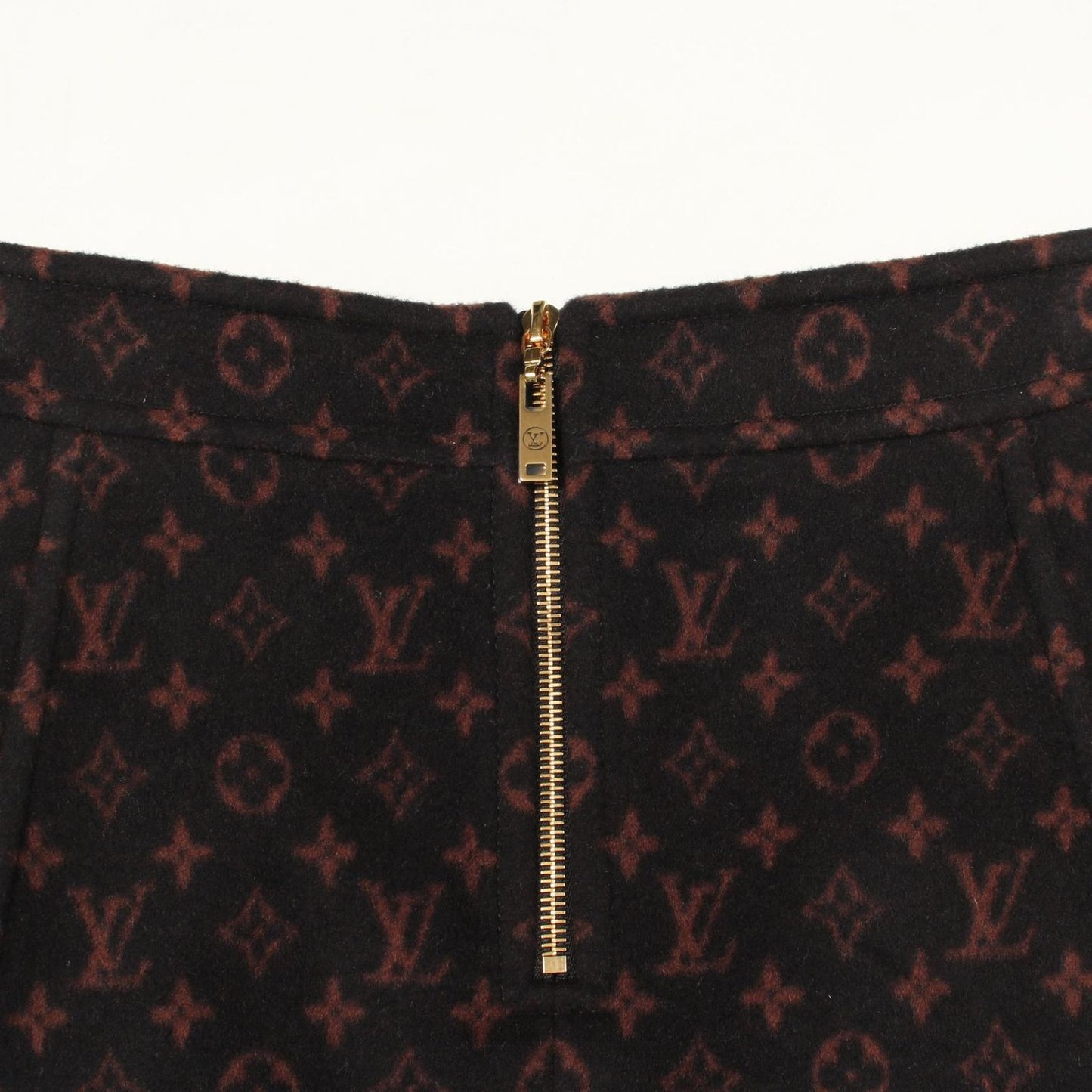 Louis Vuitton Skirt Monogram Mini Wool Silk — view 5