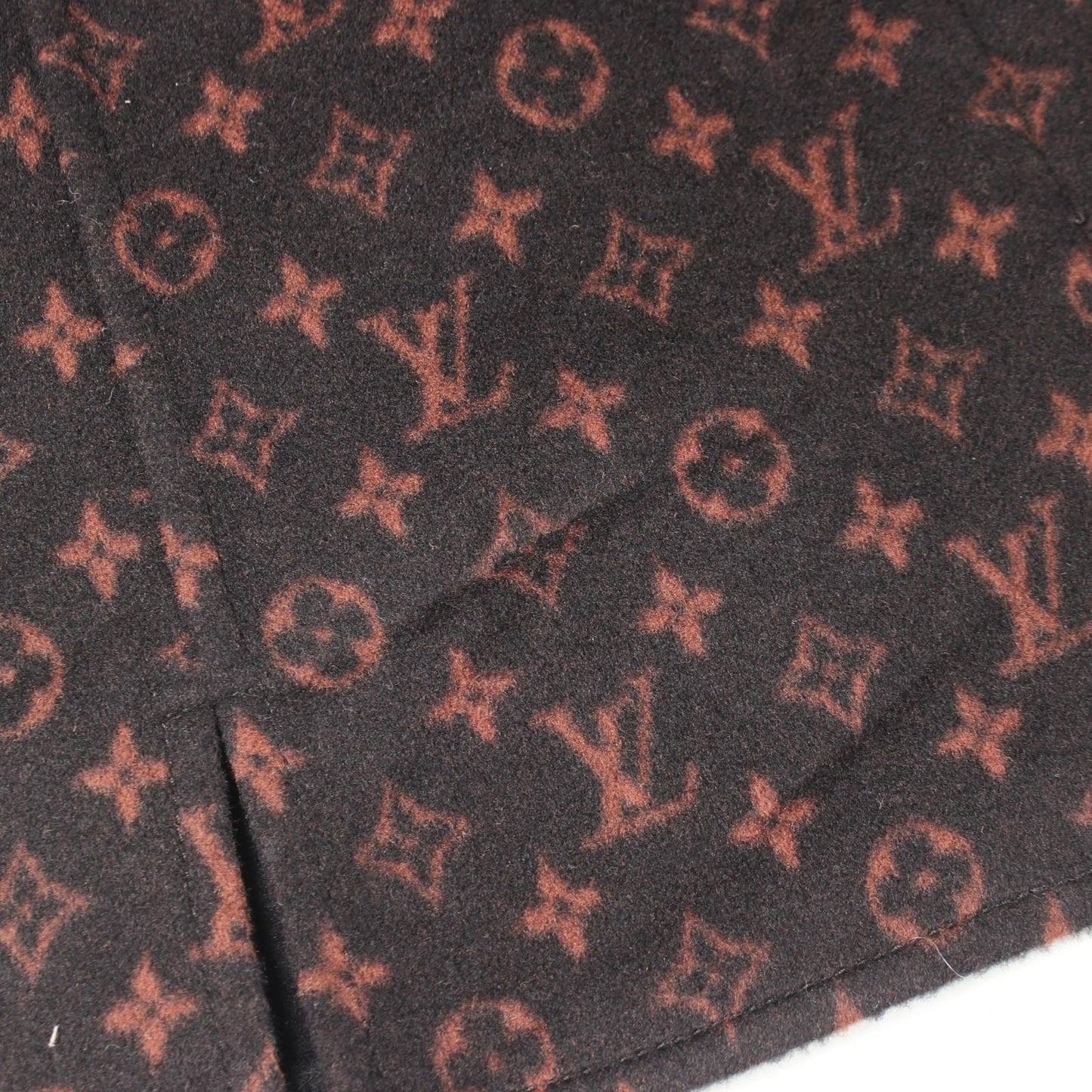 Louis Vuitton Skirt Monogram Mini Wool Silk — view 6