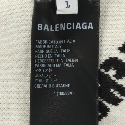 Balenciaga Cardigan Logo Allover Neck Knit Wool — view 5