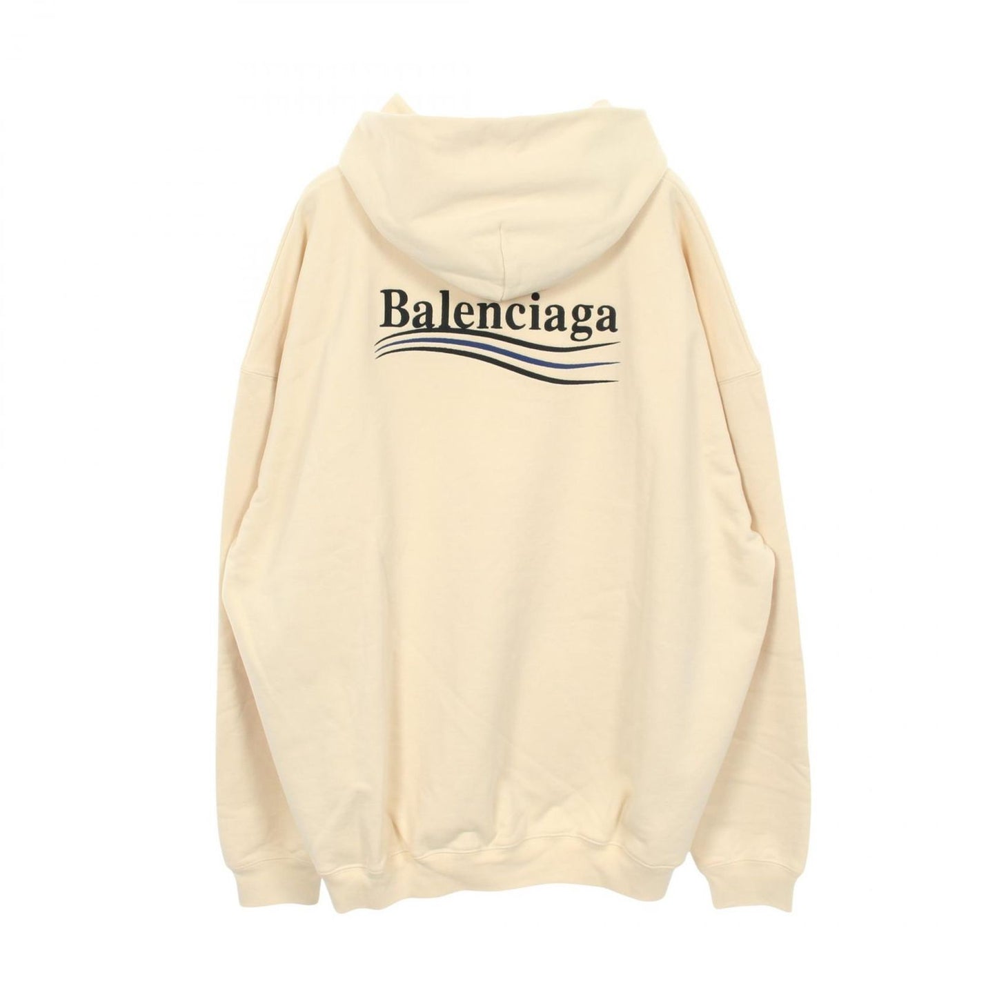 Balenciaga Hoodie Logo Embroidery Cotton Pullover — view 2