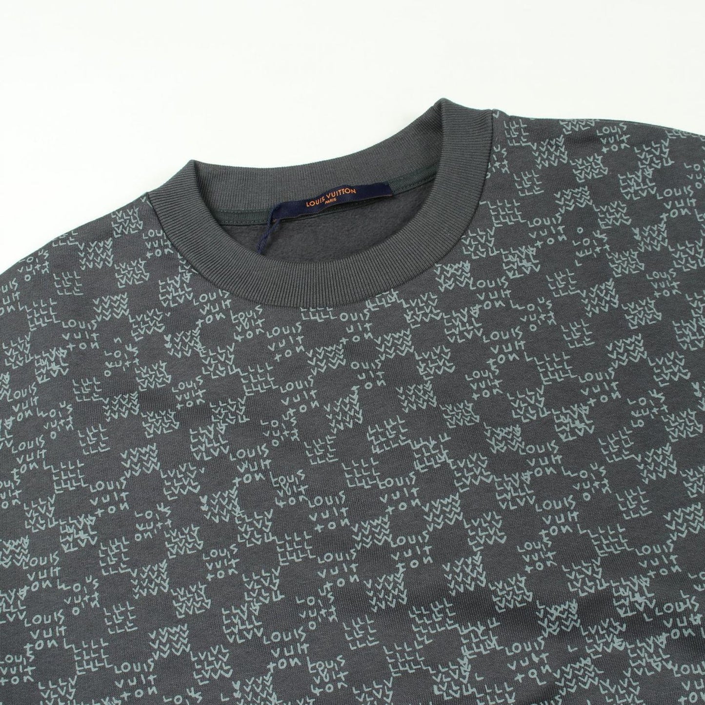 Louis Vuitton Sweatshirt Damiesp Red Printed Gray Cotton — view 6