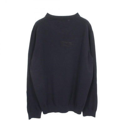 Louis Vuitton Knit Intarsia Jacquard Dragon Graphic Navy Cashmere Sweater — view 2