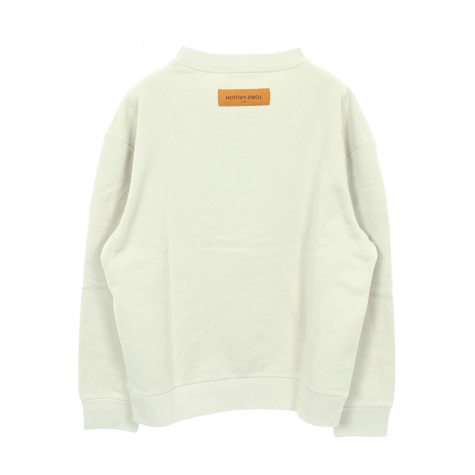Louis Vuitton Sweatshirt Embroidered Crew Neck Light Green Cotton — view 2