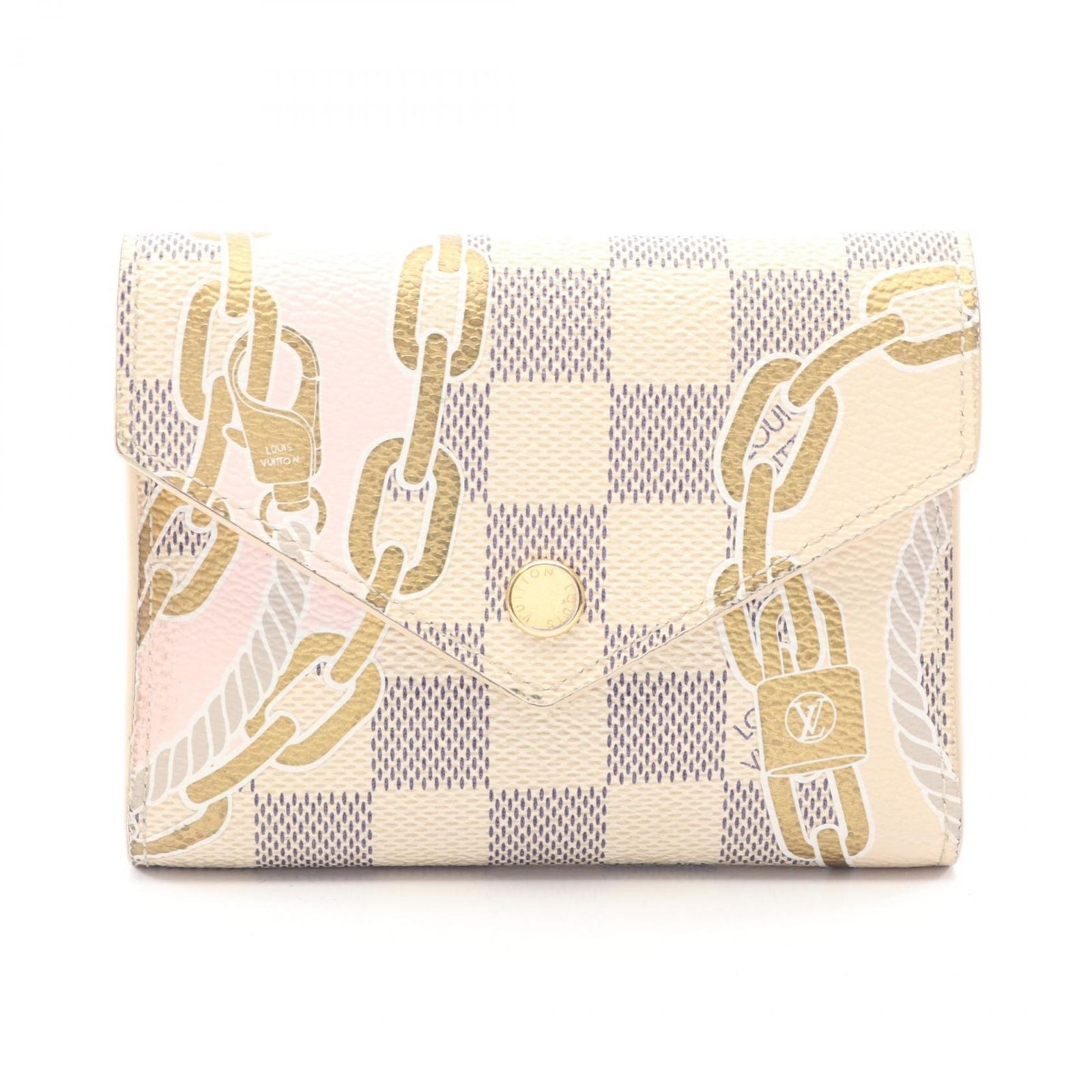Louis Vuitton Trifold Wallet Portefeuille Victorine Nautical Canvas