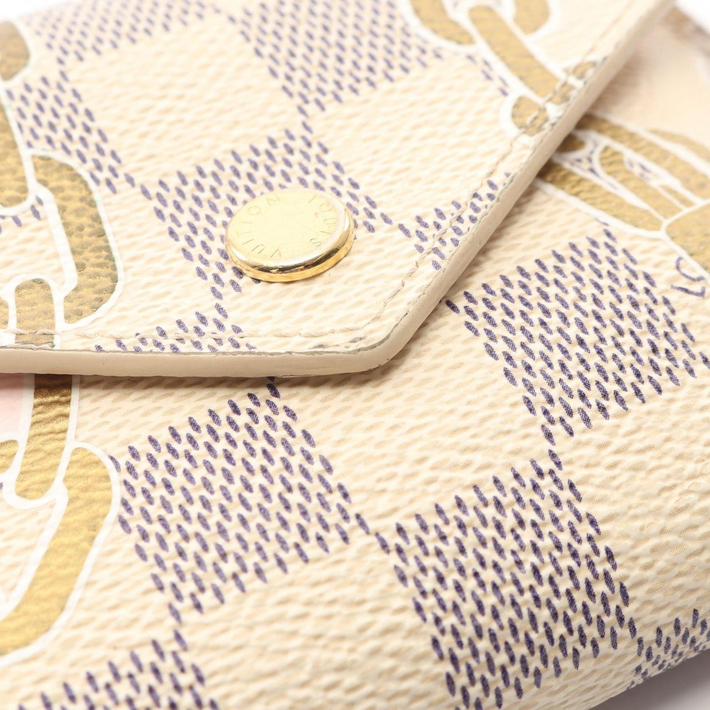 Louis Vuitton Trifold Wallet Portefeuille Victorine Nautical Canvas — view 8