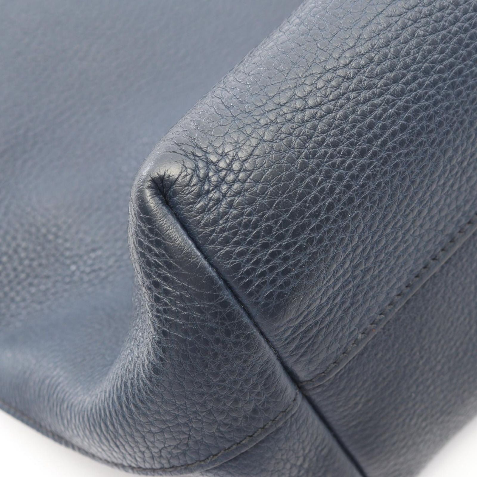 Prada Tote Vitello Phenix 2-Way Navy Leather — view 8