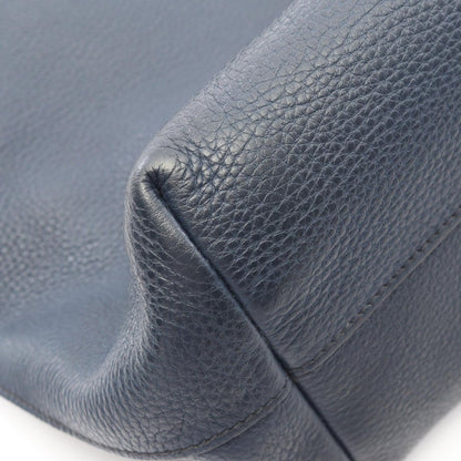 Prada Tote Vitello Phenix 2-Way Navy Leather — view 8