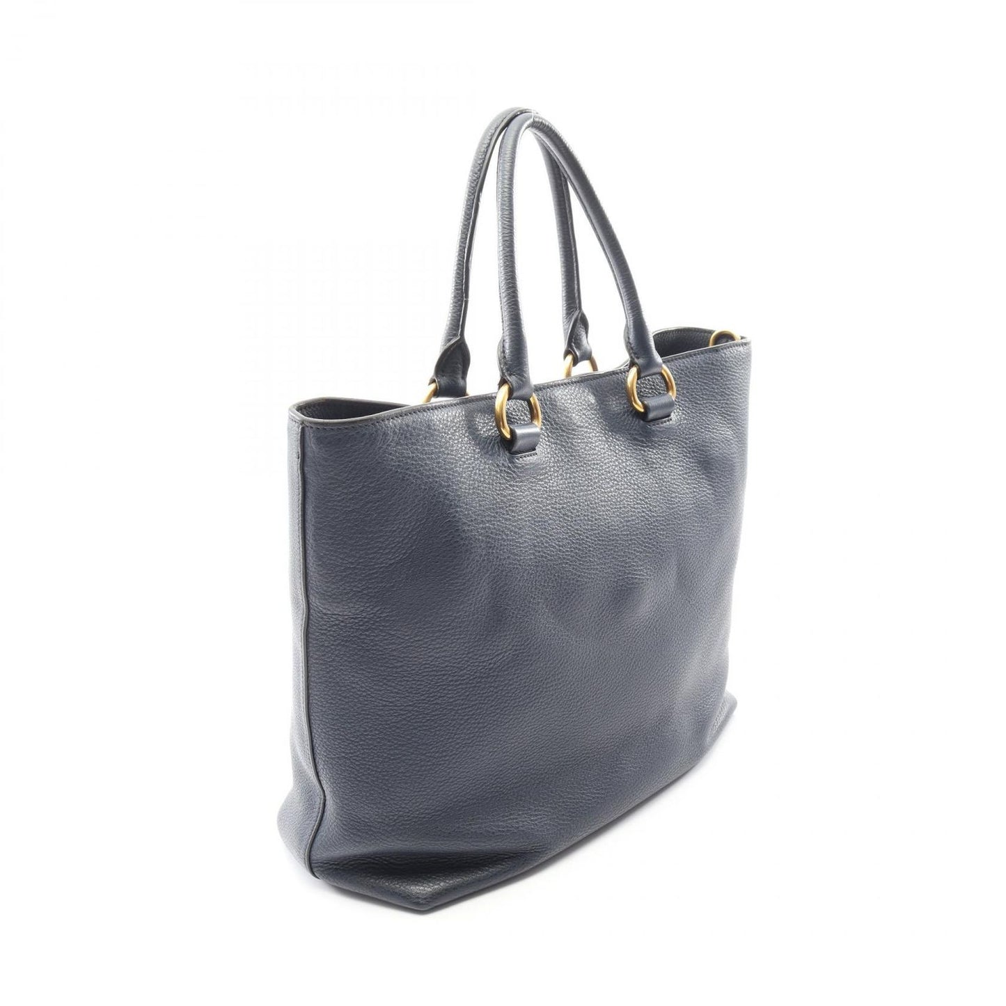 Prada Tote Vitello Phenix 2-Way Navy Leather — view 2