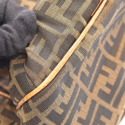 Fendi Tote Zucca Brown Leather — view 5