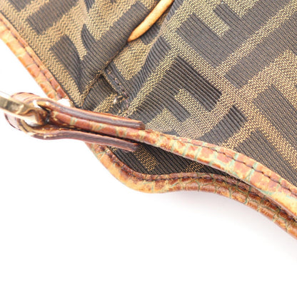 Fendi Tote Zucca Brown Leather — view 6