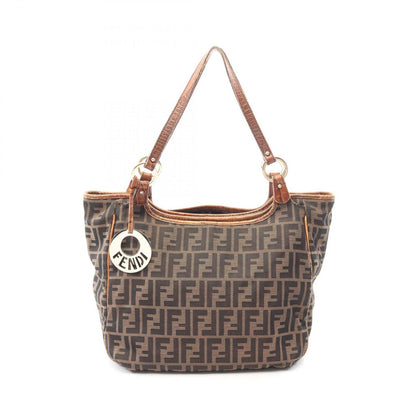 Fendi Tote Zucca Brown Leather