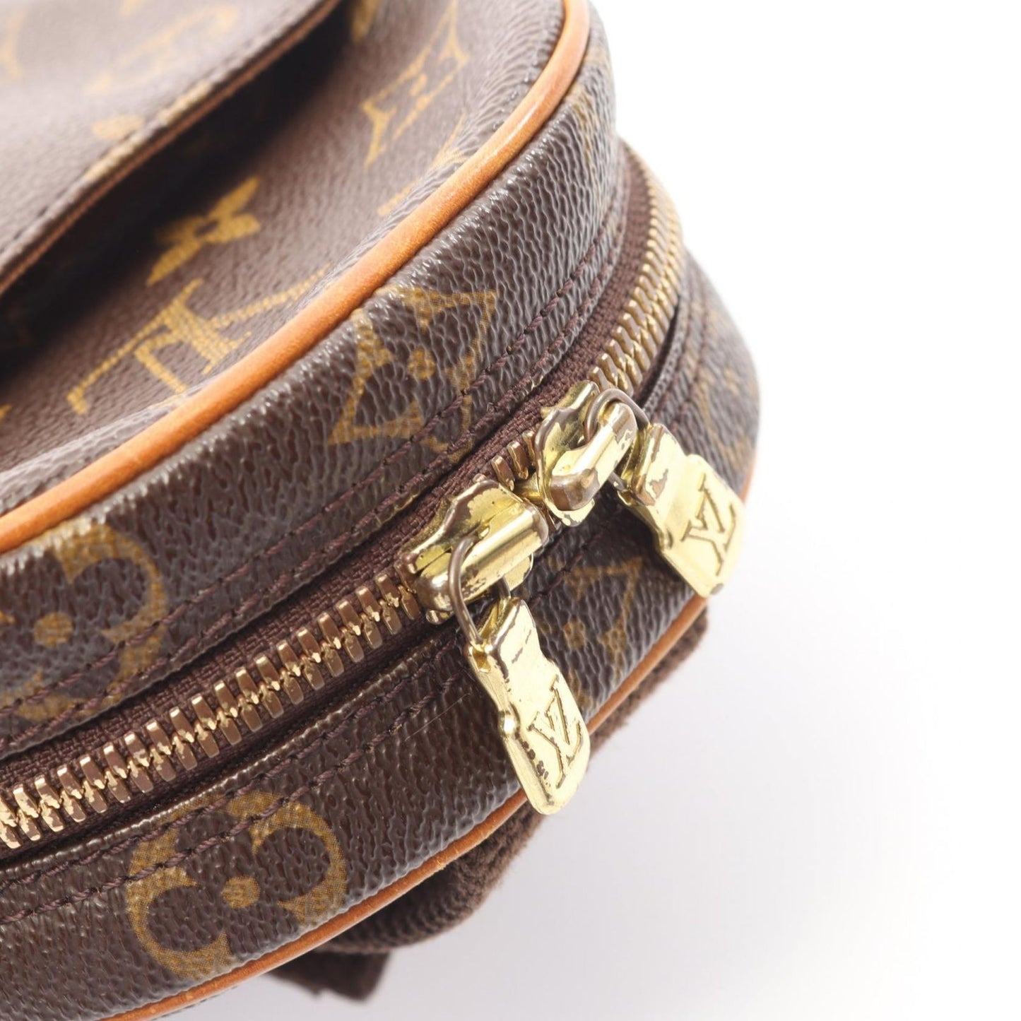 Louis Vuitton Waist Bag Pochette Gange Canvas Leather — view 9