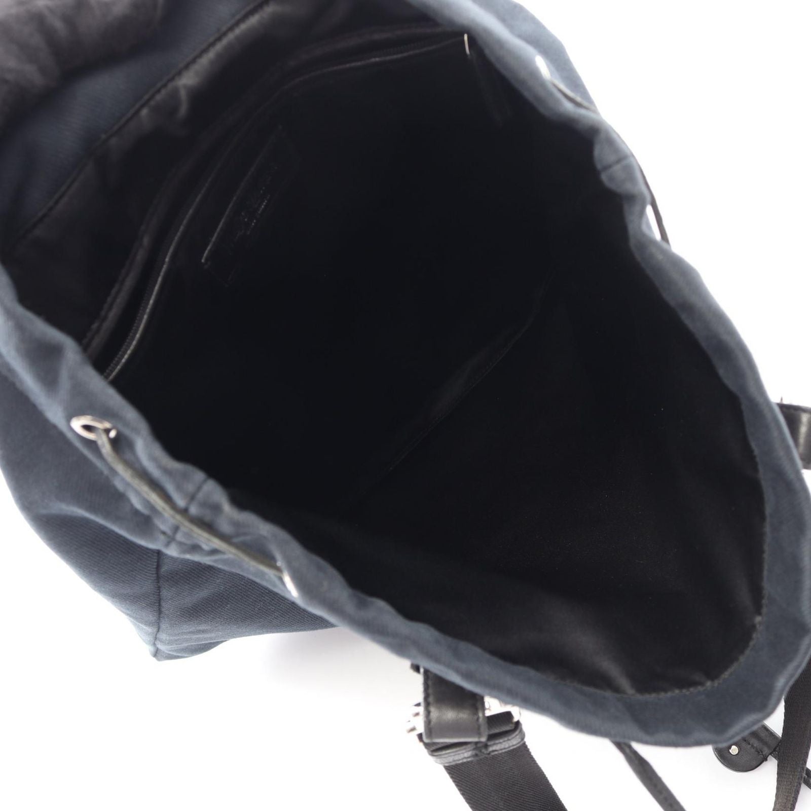 Saint Laurent Yves Rive Gauche Tote Kahala Black Canvas Leather — view 3