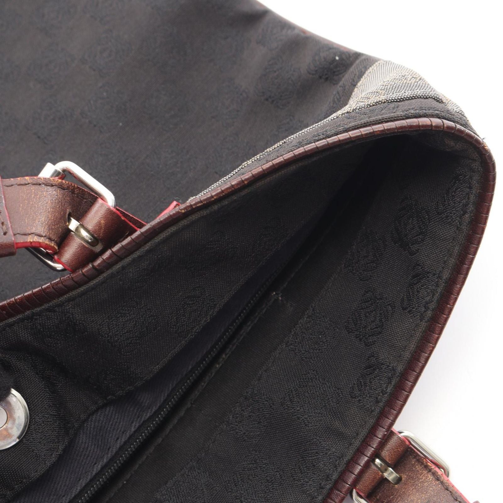 Loewe Tote Anagram Black Canvas Leather — view 5