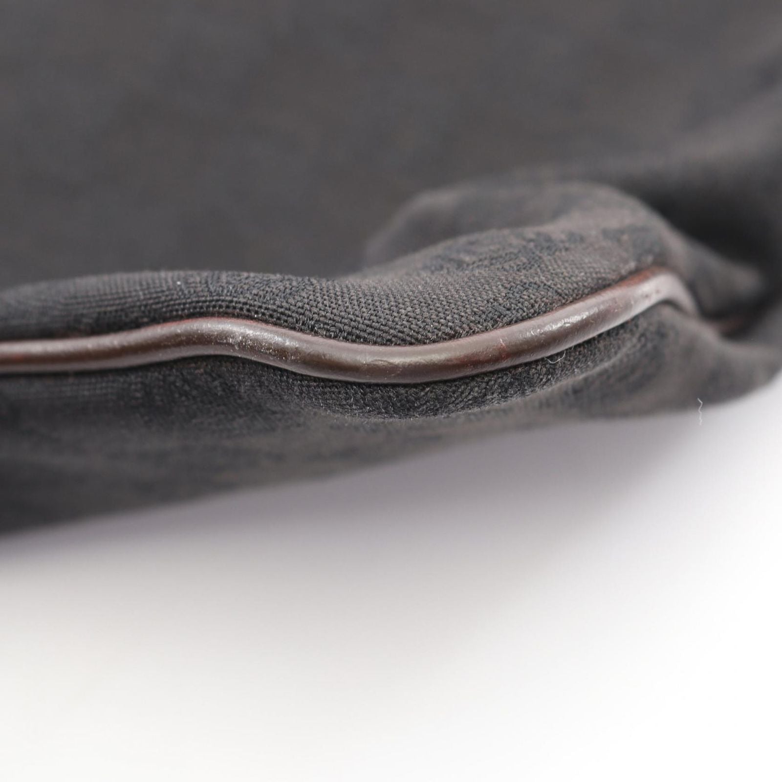 Loewe Tote Anagram Black Canvas Leather — view 7