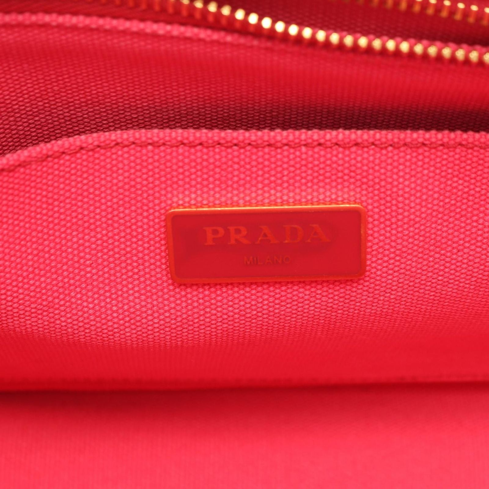 Prada Tote Canapa 2-Way Pink Canvas — view 4