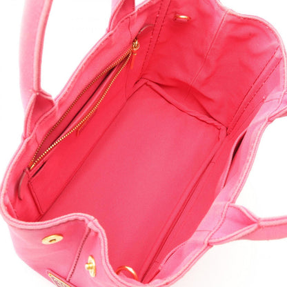 Prada Tote Canapa 2-Way Pink Canvas — view 3