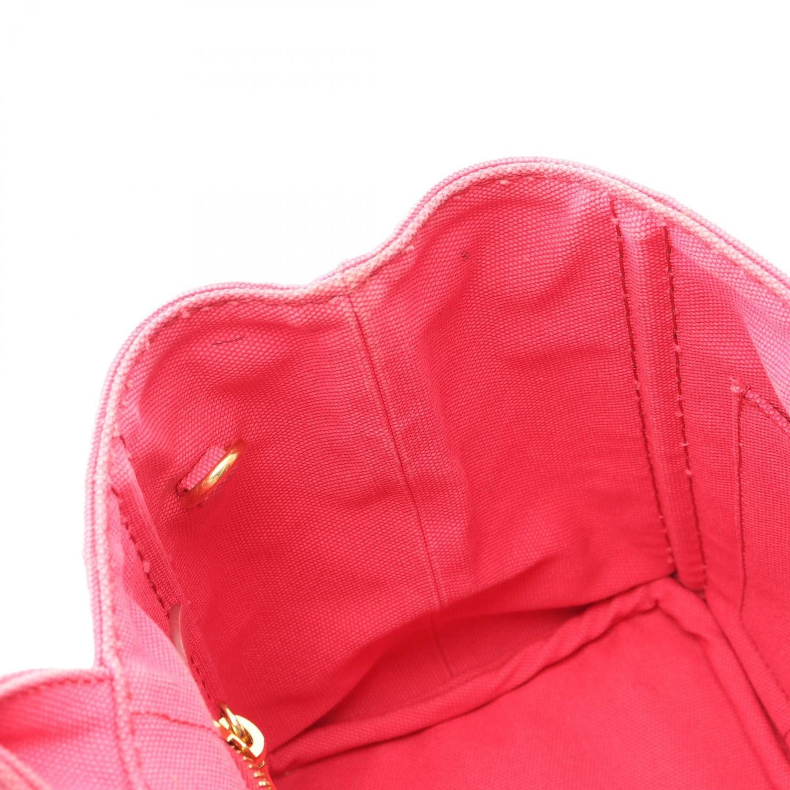 Prada Tote Canapa 2-Way Pink Canvas — view 6