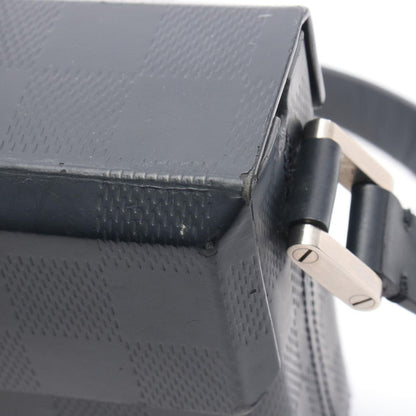 Louis Vuitton Shoulder Bag Marty Damier Glace Marine Blue Leather — view 7
