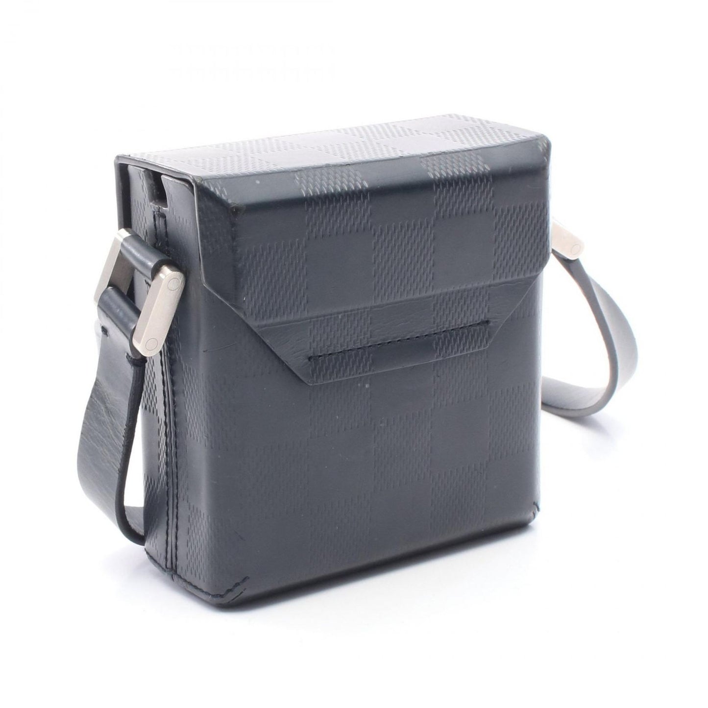 Louis Vuitton Shoulder Bag Marty Damier Glace Marine Blue Leather — view 2