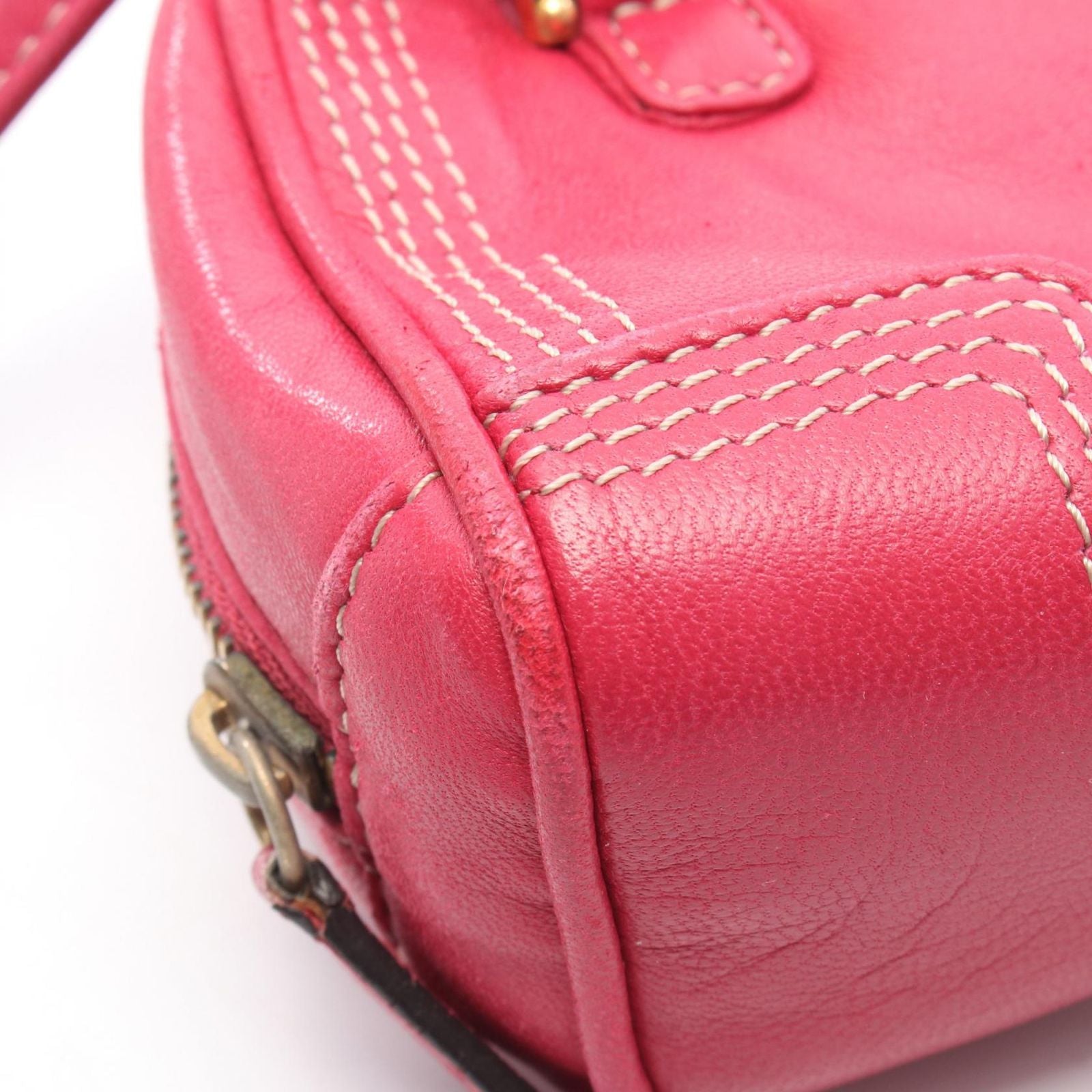 Loewe Handbag Amazona Micro Mini 2-Way Pink Leather — view 6