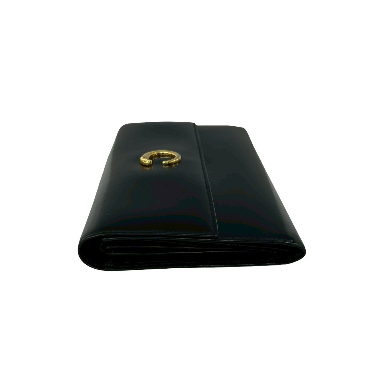Cartier Panthère Calf Leather Trifold Wallet Billfold Coin Purse Black — view 4