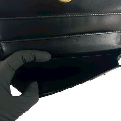 Cartier Panthère Calf Leather Trifold Wallet Billfold Coin Purse Black — view 8
