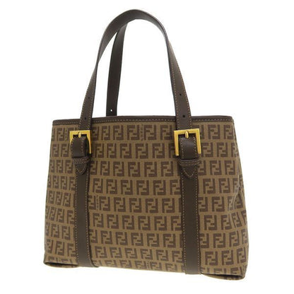 Fendi Zucchino Tote Brown