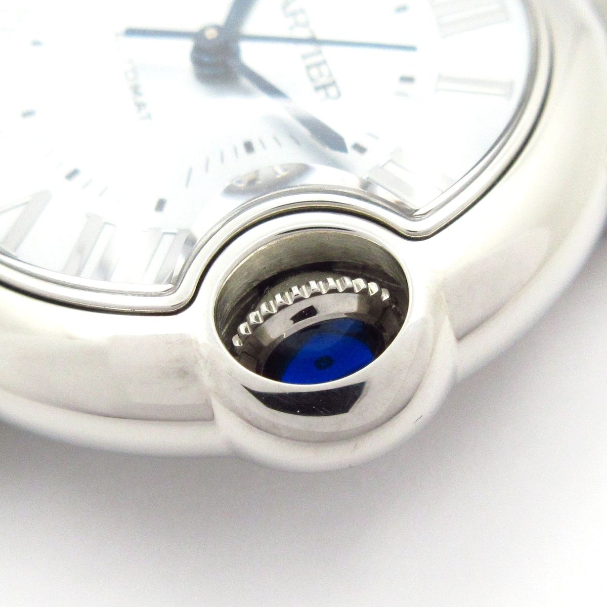 Cartier Watch Baron Blue de Boys SS 33 mm Required OH Purchased in September — view 9