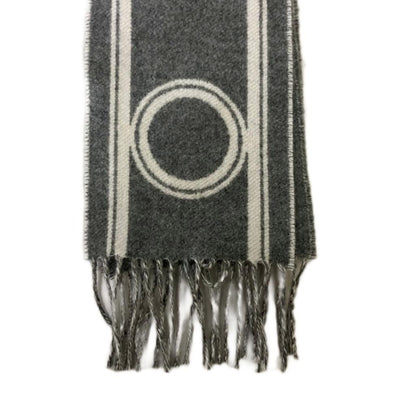 Hermes Bandore Cashmere Scarf Shawl Gray — view 3