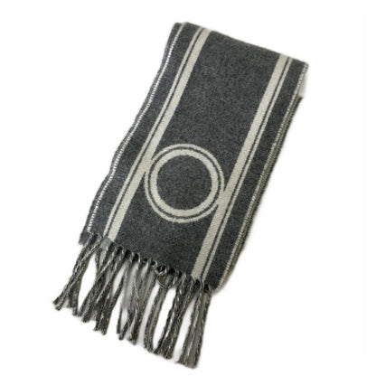 Hermes Bandore Cashmere Scarf Shawl Gray — view 2