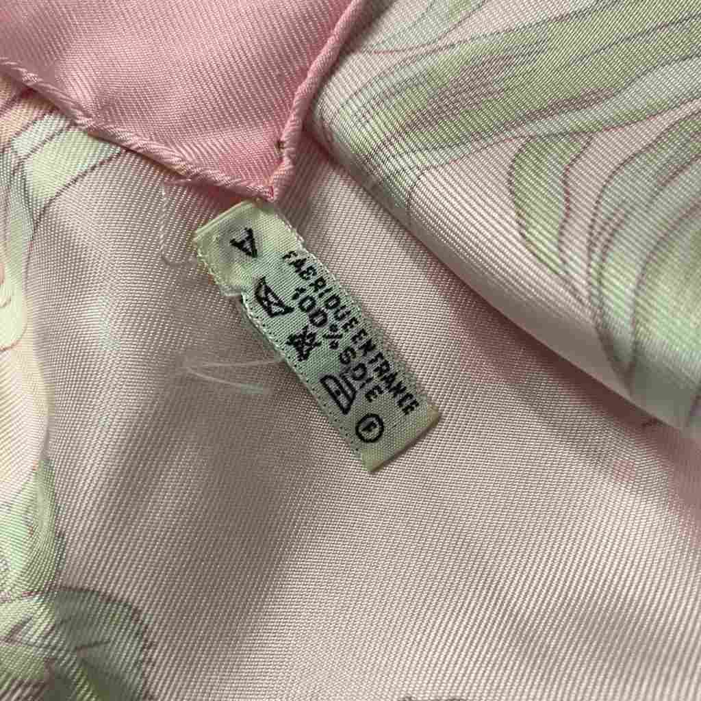 Hermes Carre 90 Flower Blooming Coastal Street Scarf All Over Pattern Pink — view 6