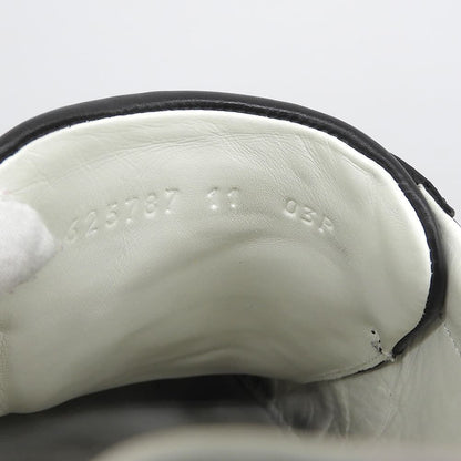 Gucci GG Embossed Perforated Leather Ace Sneakers Shoes Black 11 — view 6