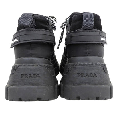 Prada Pegasus Platform Sneakers Shoes Black — view 5