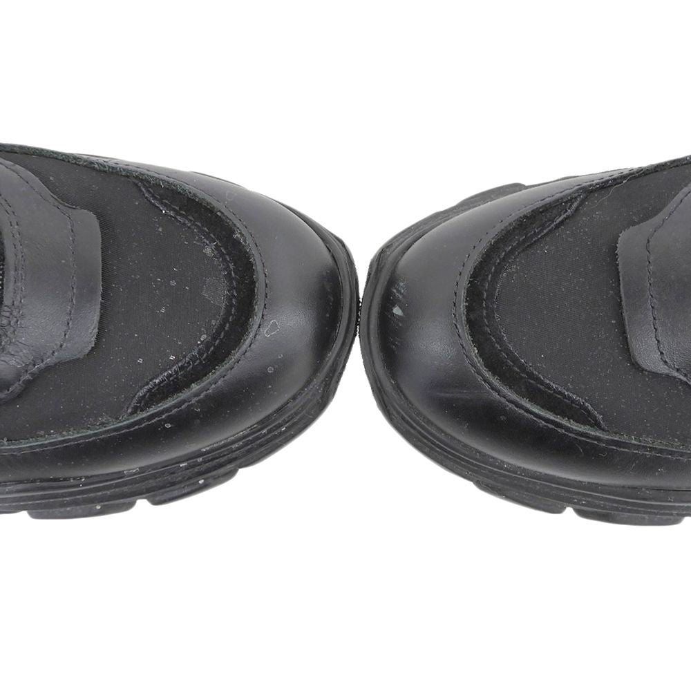 Prada Pegasus Platform Sneakers Shoes Black — view 3