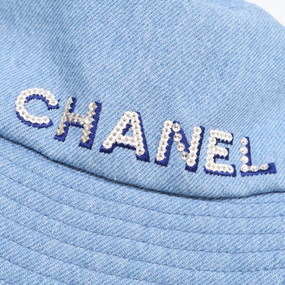 Chanel Denim Logo Bucket Hat — view 9
