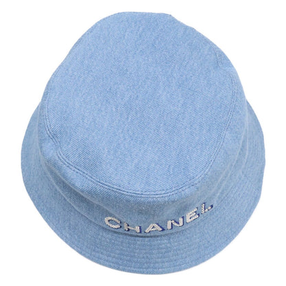 Chanel Denim Logo Bucket Hat — view 5