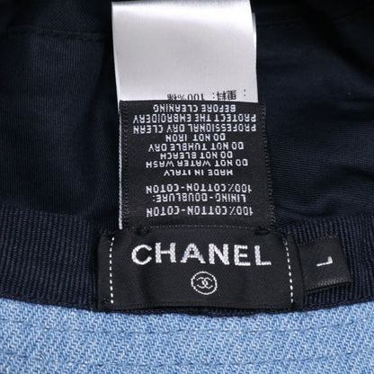 Chanel Denim Logo Bucket Hat — view 7