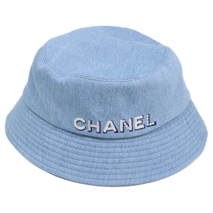 Chanel Denim Logo Bucket Hat