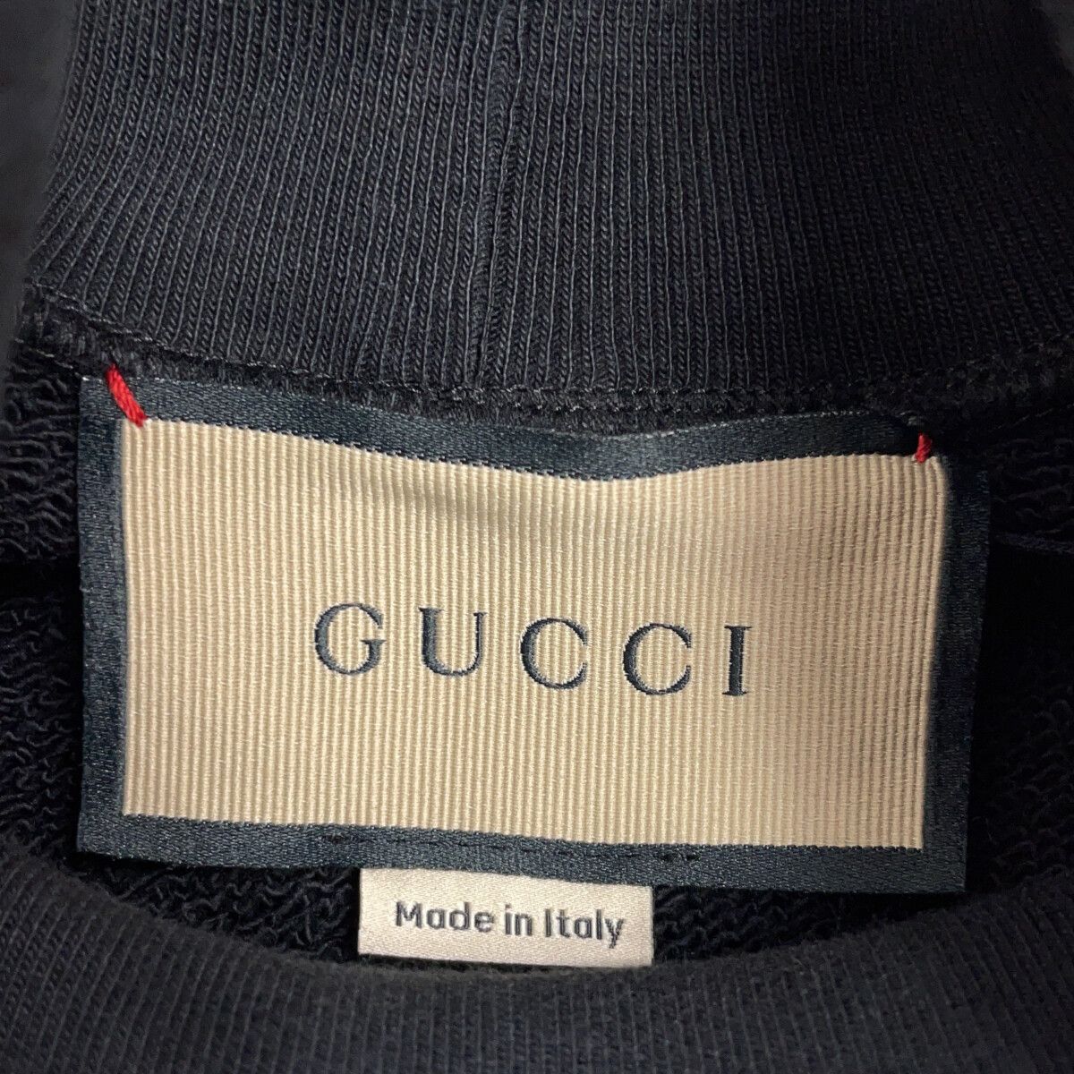 Gucci Black Pink Cotton Logo Sweatshirt XS — view 3