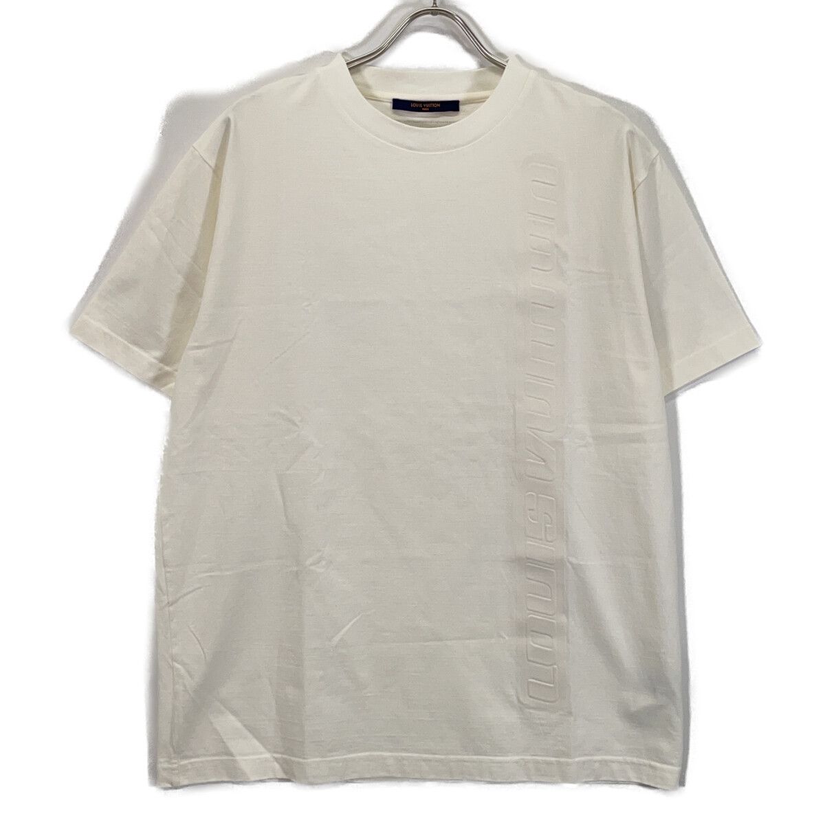 Louis Vuitton Dt3 White Embossed Logo Short Sleeve Top T-Shirt