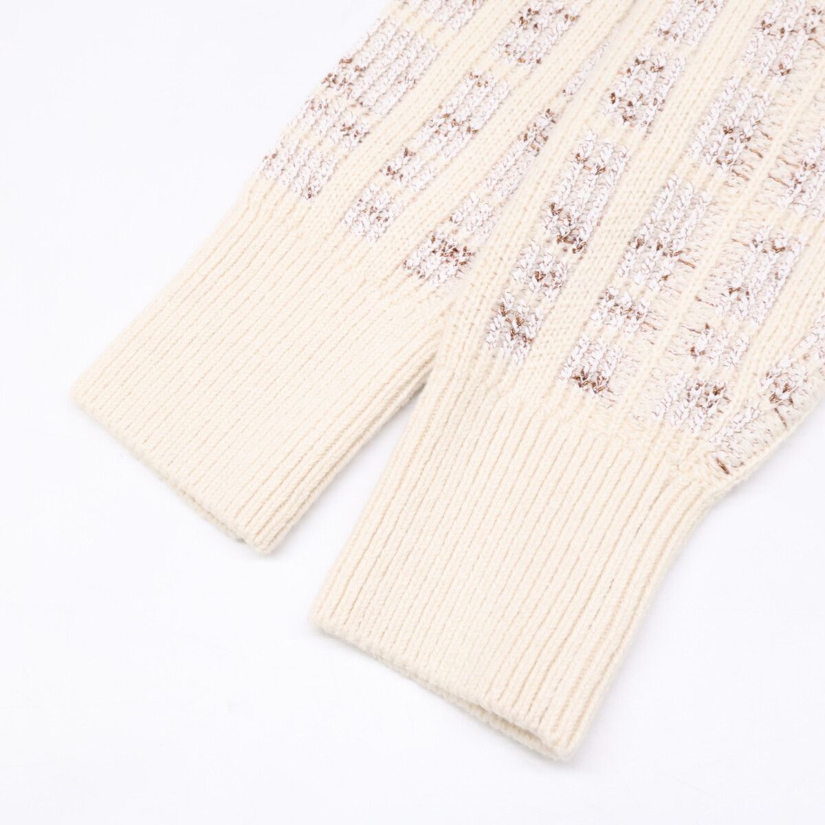 Louis Vuitton Muv Cashmere Blend Tweed Cropped Knit Sweater XS — view 8