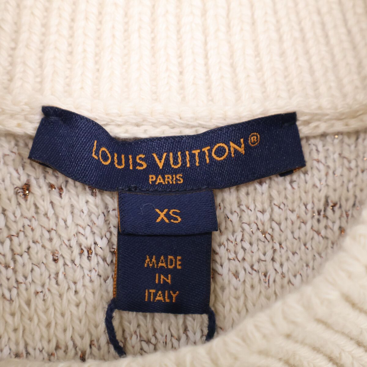 Louis Vuitton Muv Cashmere Blend Tweed Cropped Knit Sweater XS — view 4