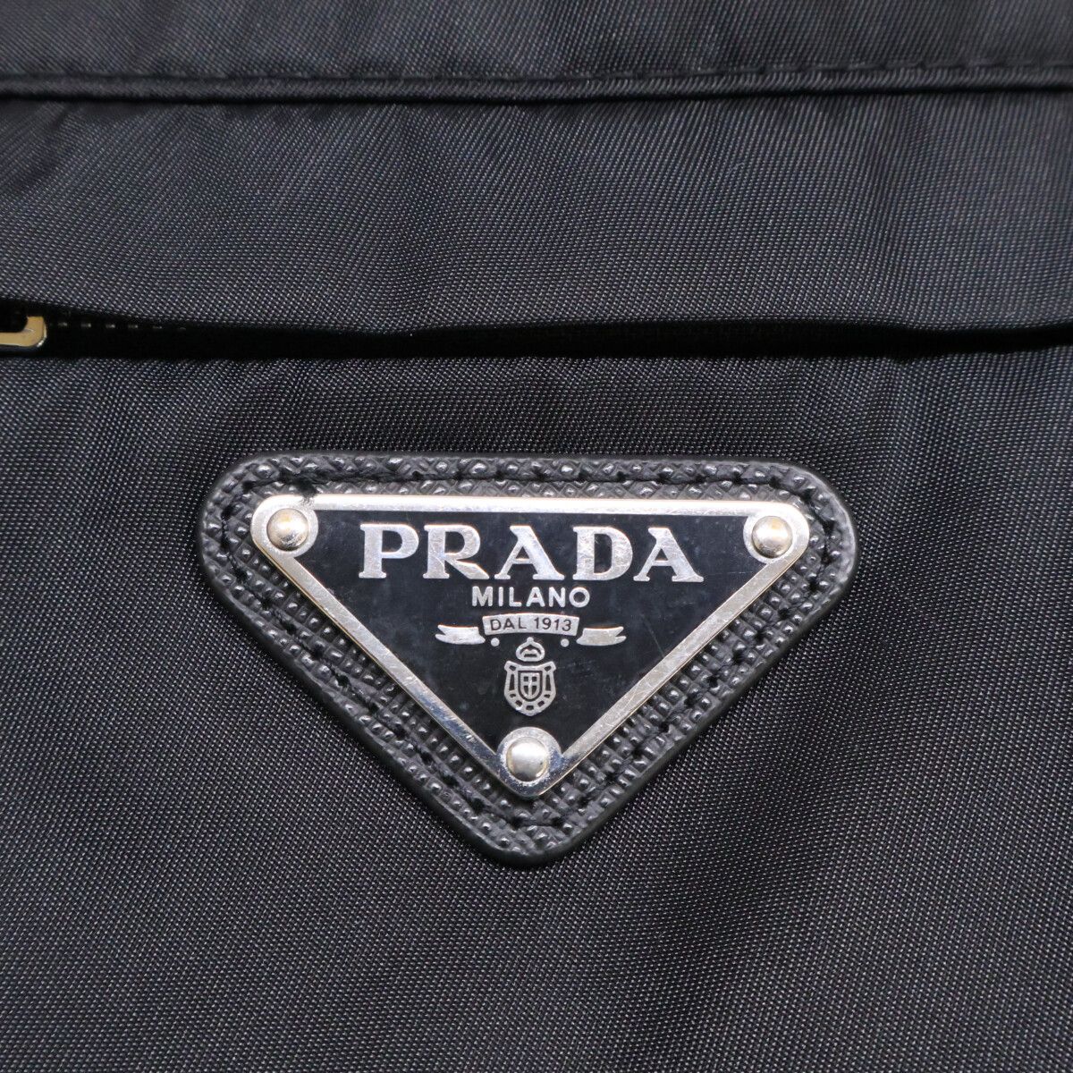 Prada Re-Nylon Triangle Logo Pullover Top 48 Sweater — view 8