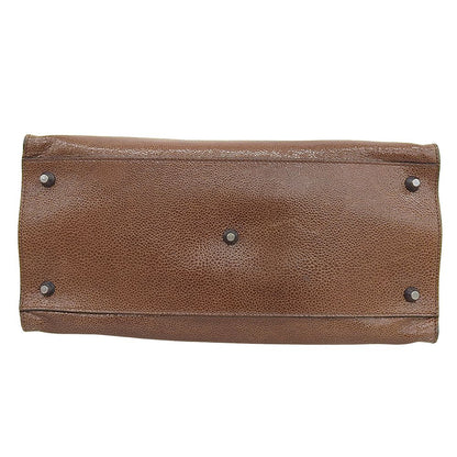 Brunello Cucinelli Leather 2-Way Shoulder Bag Brown — view 4