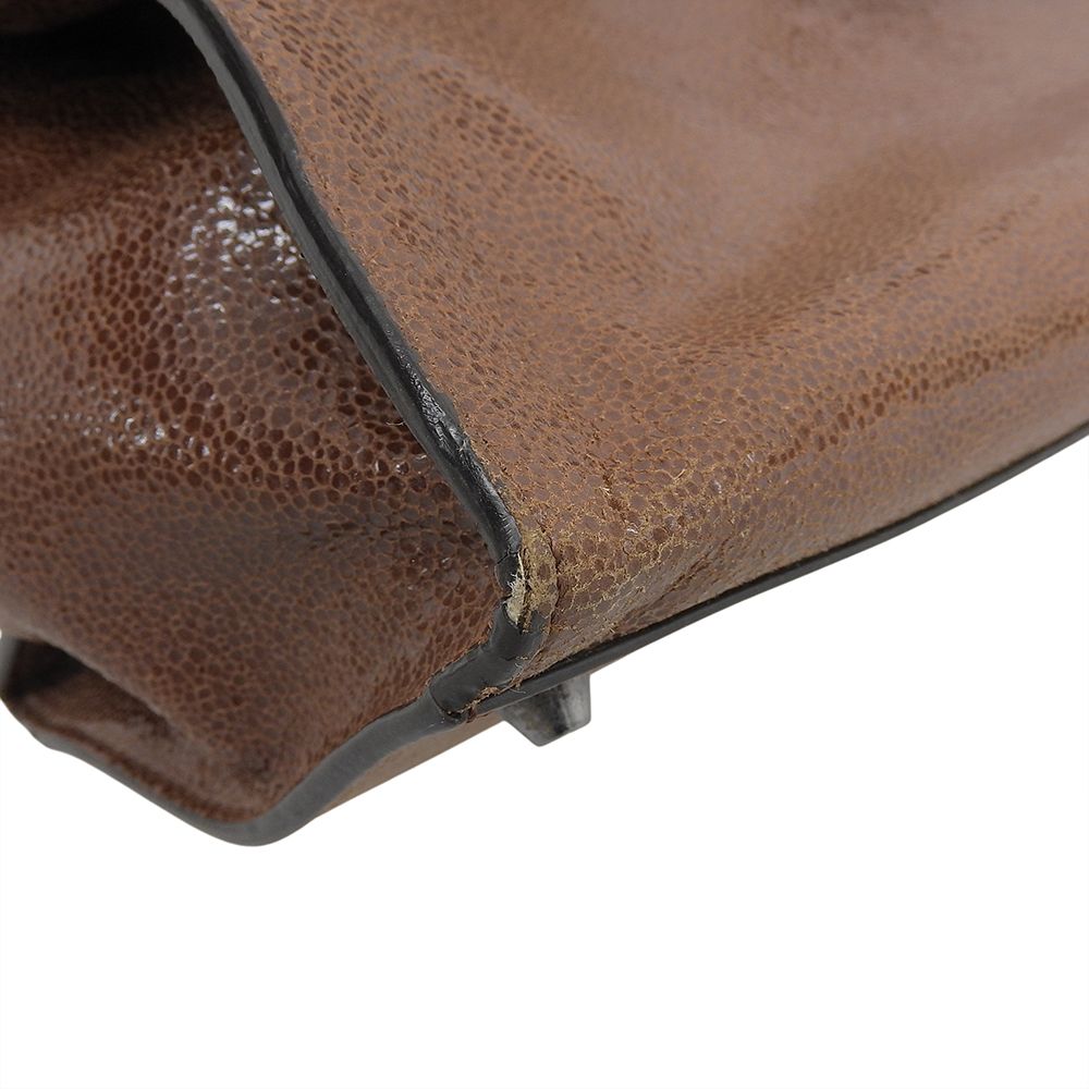 Brunello Cucinelli Leather 2-Way Shoulder Bag Brown — view 8